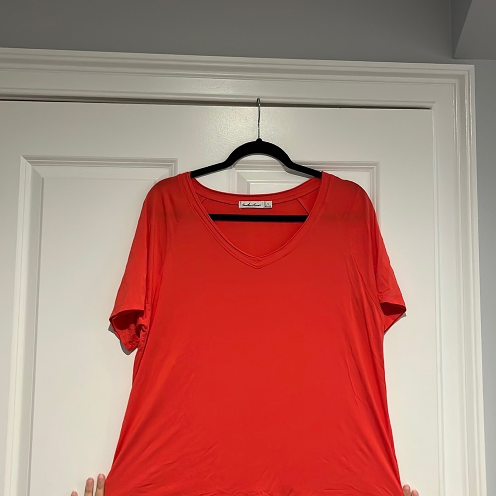Women’s soft v-neck blouse